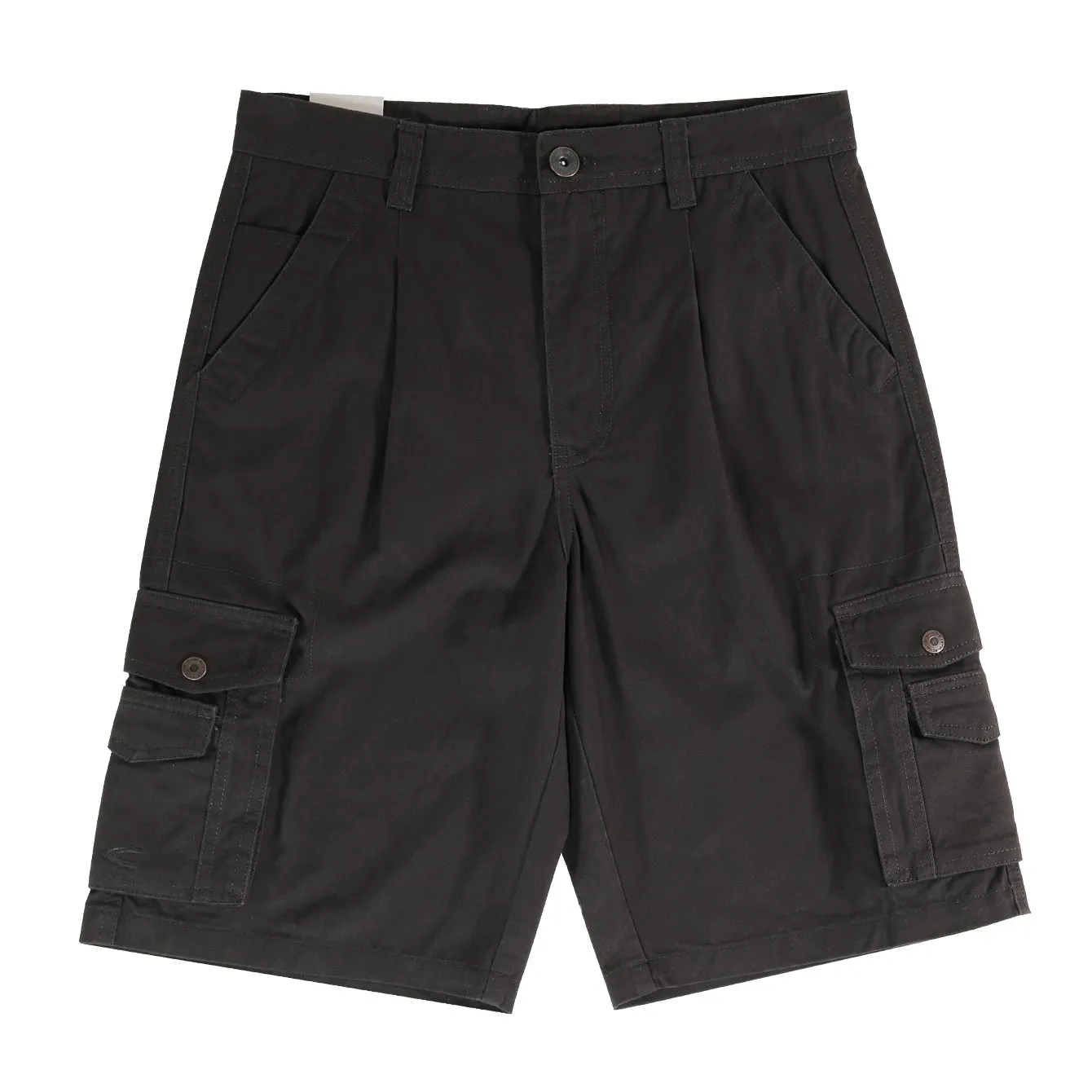 camel active Men Cargo Shorts in Regular Fit with Multipockets in 3 Colours Solid Cotton Twill 9-303AW24CT0908