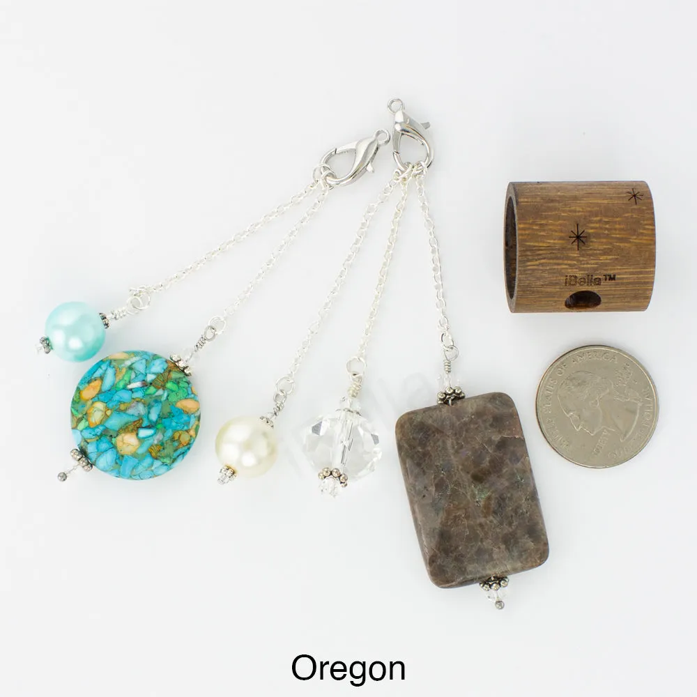 iBella® Scarf Slide Jewelry Set - Oregon