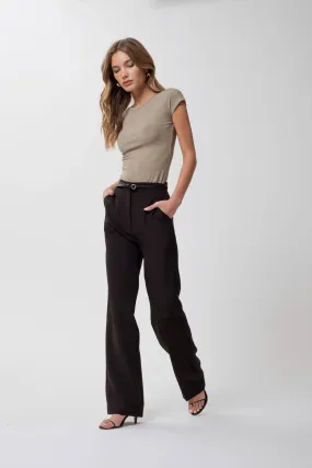 Jaymes High Waist Straight Leg Dress Pant