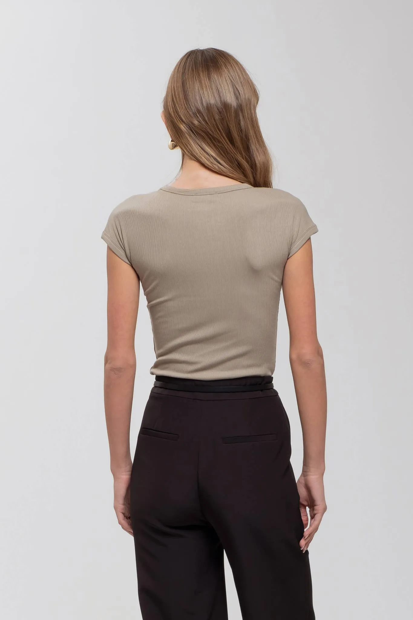 Jaymes High Waist Straight Leg Dress Pant