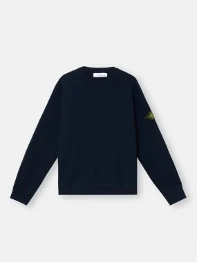 Loose fit crewneck jumper  - Navy Blue