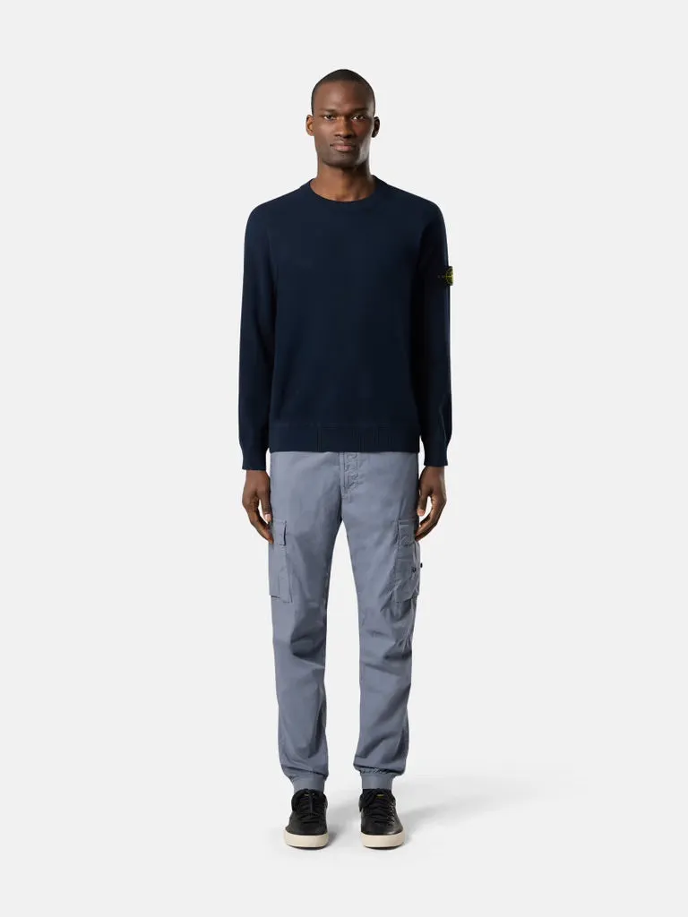 Loose fit crewneck jumper  - Navy Blue
