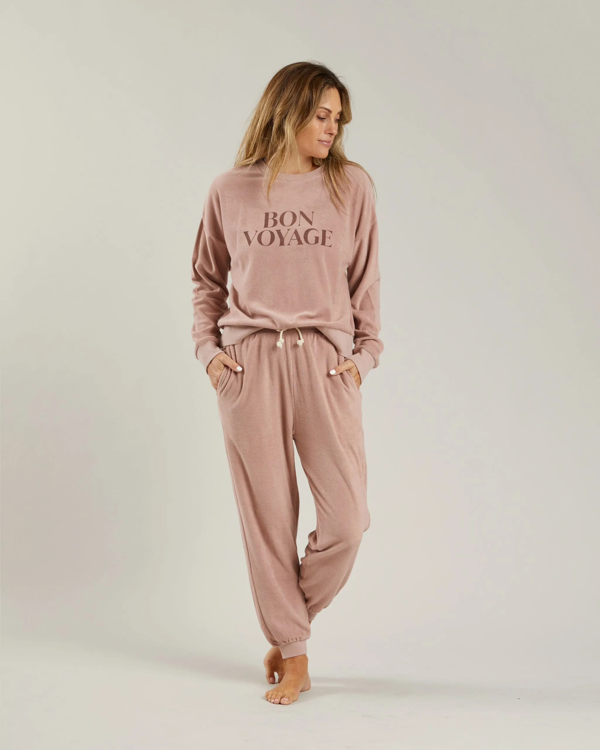 Rylee   Cru Mama Terry Crewneck - Bon Voyage