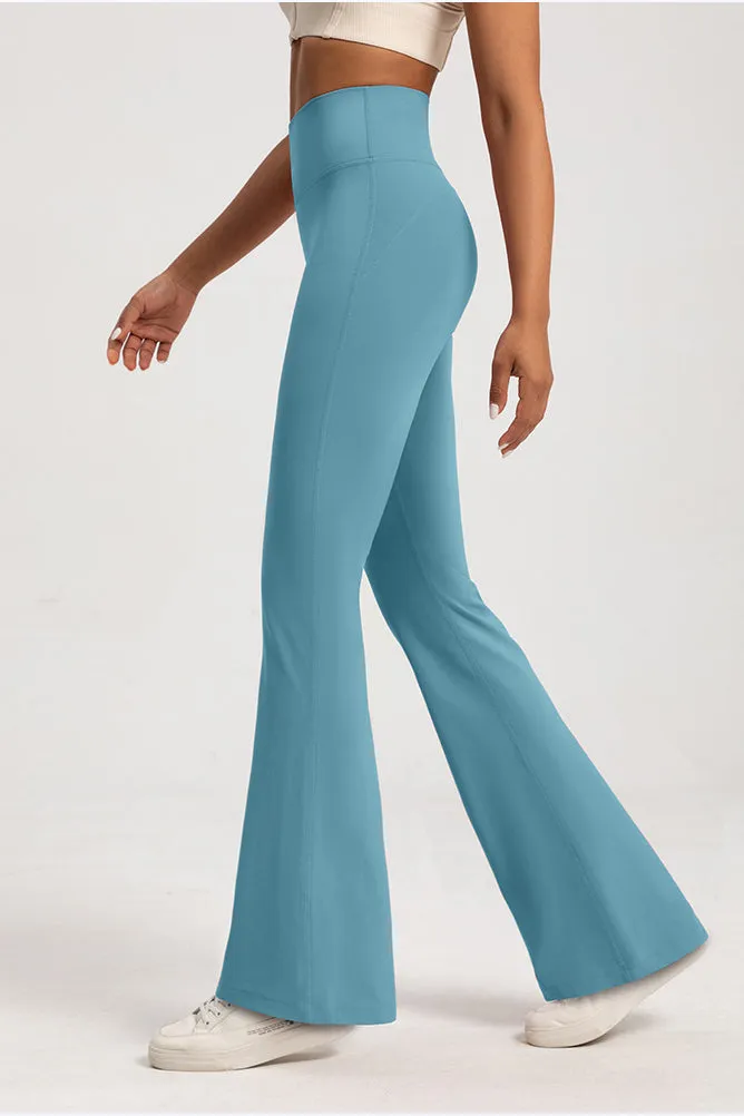 Sleek High-Waisted Flare Yoga Leggings