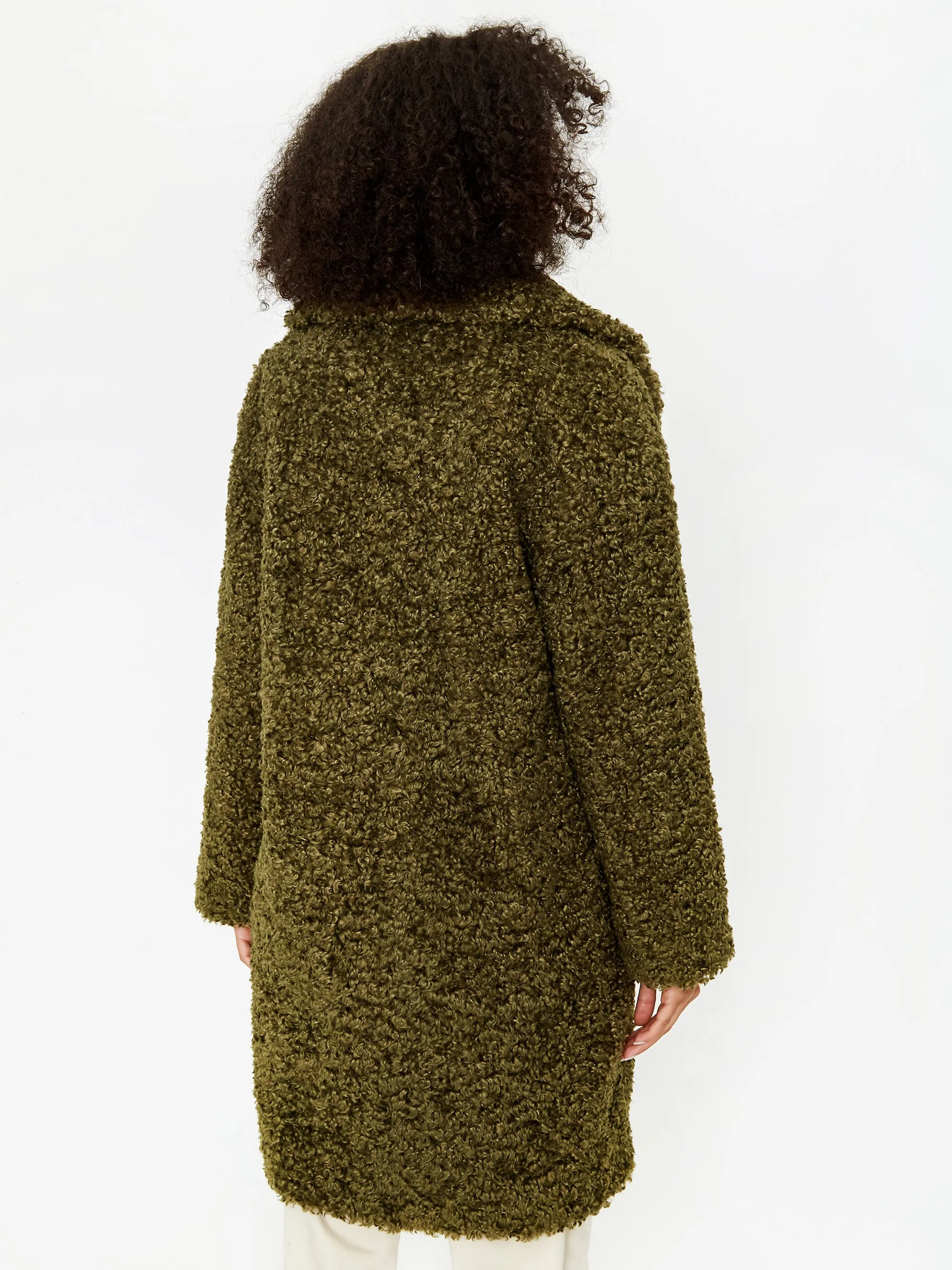 Stand Studio Camille Cocoon Coat - Army Green