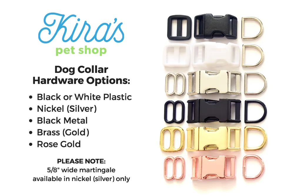 Vertical Rainbow Chevron Dog Collar